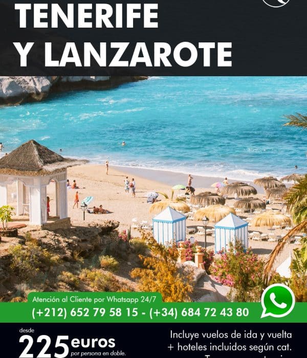 Combinado Tenerife y Lanzarote vuelo + hotel Maventur travel