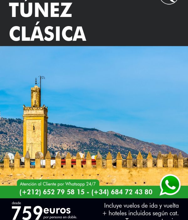 Túnez Clásica 8 dias Maventur Travel Vuelos incluidos Madrid