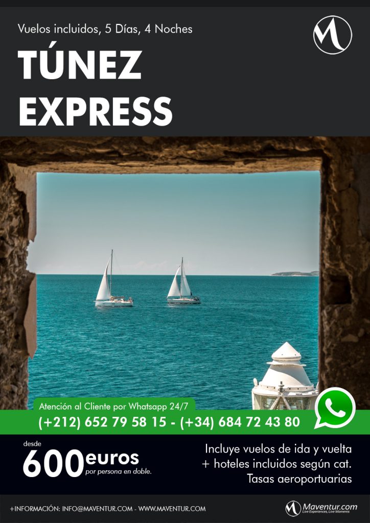 Túnez Express 5 dias Maventur Travel Vuelos incluidos Madrid