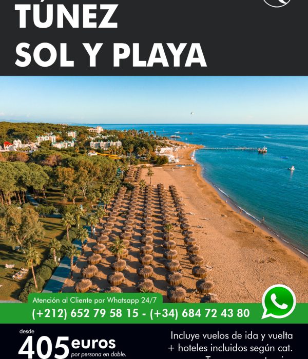 Túnez Sol y Playa 8 dias Maventur Travel Vuelos incluidos Madrid